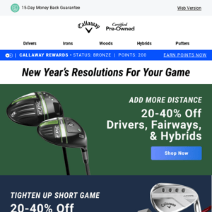 Get Started On Your New Year's Golf Resolutions