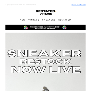 Sneaker Restock Just In | Afterpay Available ✔️