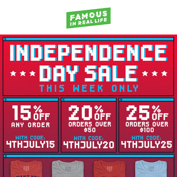Don't Miss Out! Up to 25% Off Famous IRL