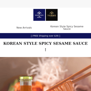 【New Sauce】Kuze Fuku's original korean sesame sauce! 😋