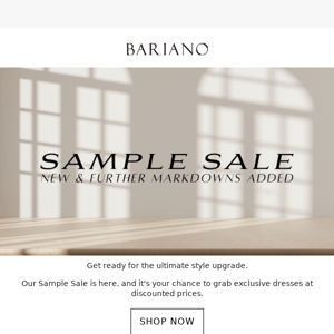 Sample Sale