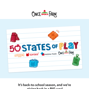 50 States of Play Giveaway 🎒