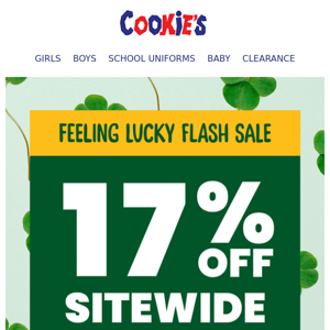 It's Your Lucky Day! Take 17% Off Sitewide