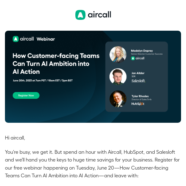 Webinar: Creating impact for customers with AI