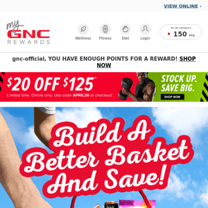 🐣 Happy Easter from GNC! Save 25% on treats for your basket 🌸​