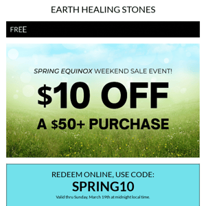 Spring Equinox Savings Blooming Now! 🌱🌷