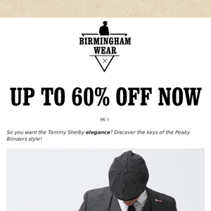 🥃Get the Tommy Shelby timeless elegance with 60% OFF