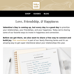 Free Worksheet! Plus, Love Is in the Air ✨