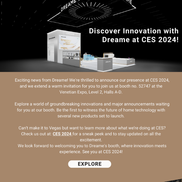 Discover Innovation with Dreame at CES 2024!