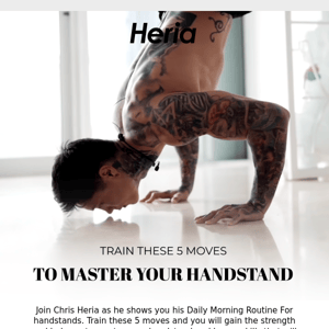 Master your handstand in 5 moves!