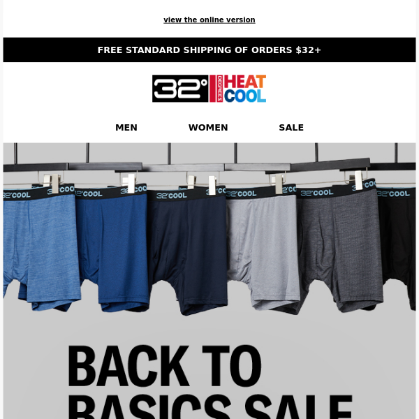 Back to Basics Sale Starting at $3.99 | Shop Best Selling Tees, Underwear, Socks + More
