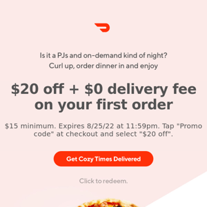 DoorDash: take cooking off your to-do list