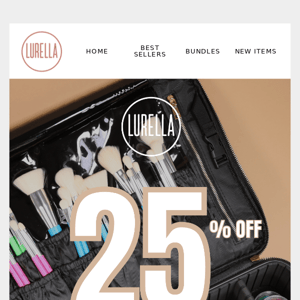 25% off all travel and makeup bags is still happening! 💋