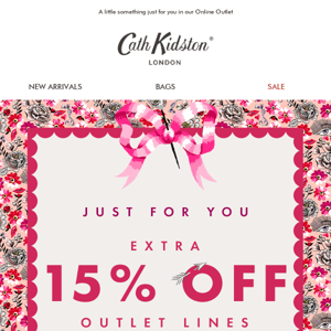Exclusive | Extra 15% off selected Outlet