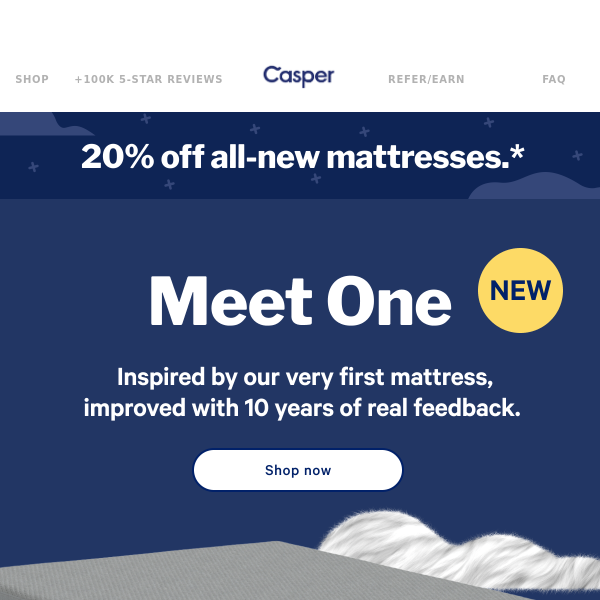 Experience our best all-foam mattress with One.