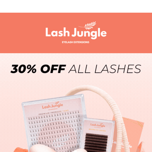 30% OFF ALL LASHES 🐰🌸