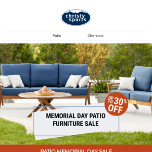 Save Up to 30% at our Memorial Day Patio Furniture Sale
