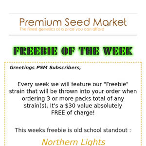 Exclusive Coupon: Freebie Of The Week