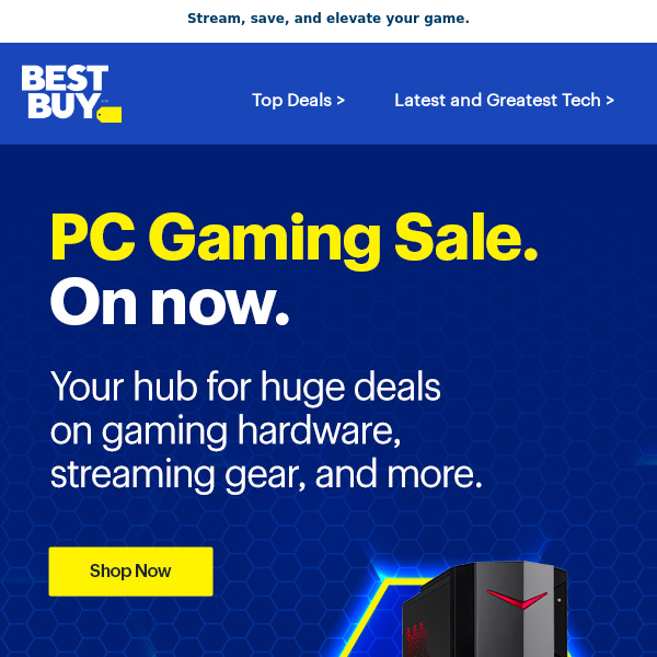 The PC Gaming Sale is on now!