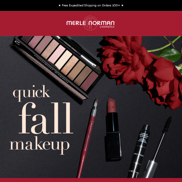 Quick Fall Makeup with Rosewood Lipstick - Free Shipping on $50+ Orders 🍁💄