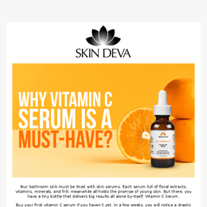 Why Vitamin C serum is a must-have?🍊