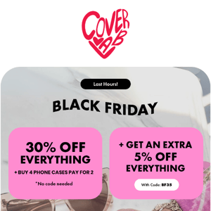 LAST HOURS: Black Friday Extended