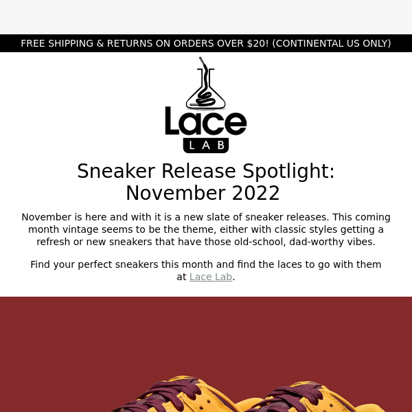 Sneaker Release Spotlight: November 2022 👟 📦