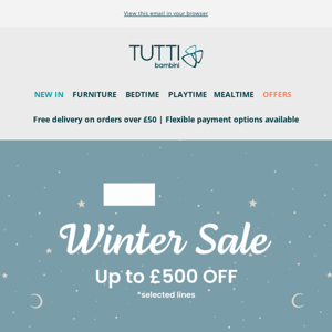 LAST CHANCE to shop our Winter Sale  ❄