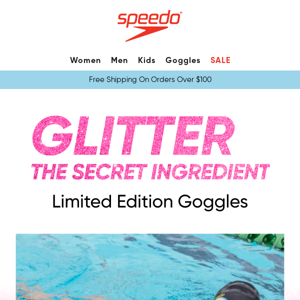 Just dropped - New Speedo Glitter goggles ✨🥽 - Speedo