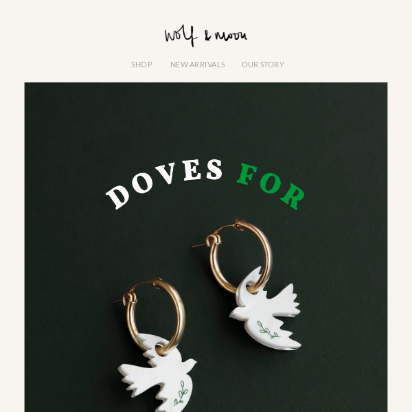 RESTOCK: DOVES FOR PALESTINE 🕊️