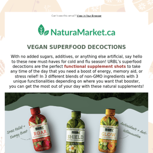 NEW Vegan Superfood Decoctions - Functional Supplement Shots