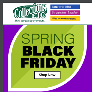 Black Friday in Spring? Yes, Please! Don't Miss Out on Our Deals