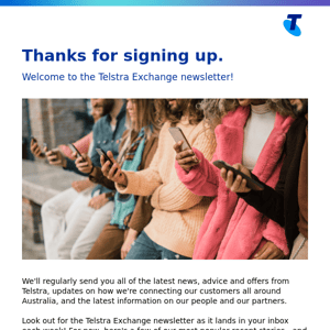 Welcome to Telstra Exchange!