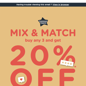 Most Loved Sale - Buy 3 and get 20% off!
