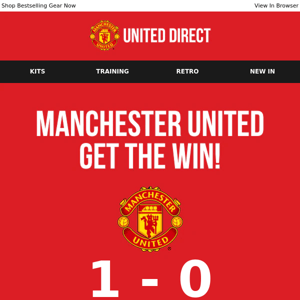 Old Trafford Win! Shop Up To 50% Off