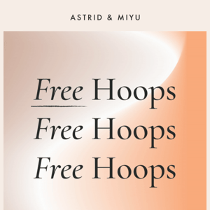 Free hoops when you spend £100