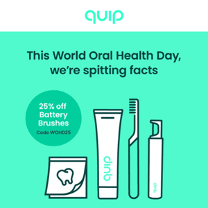 🎉 25% off! Celebrate World Oral Health Day