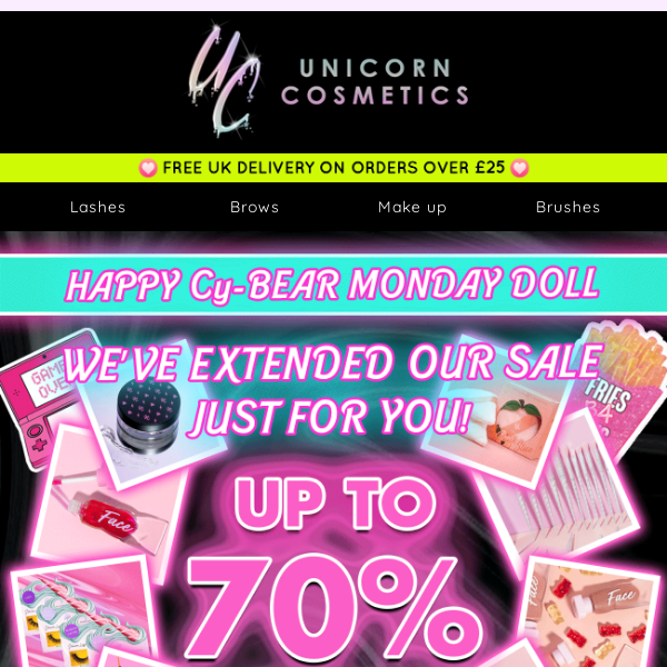 Happy Cy-BEAR Monday! Up to 70% off 💗