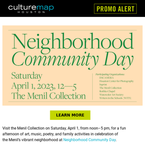 Join The Menil for Neighborhood Community Day