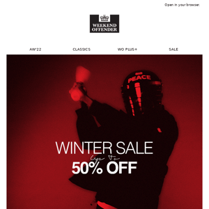 UP TO 50% OFF | Winter Sale Now On