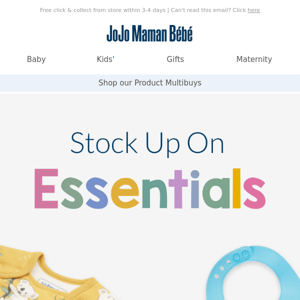 Stock Up On Essentials | Shop our NEW multibuys