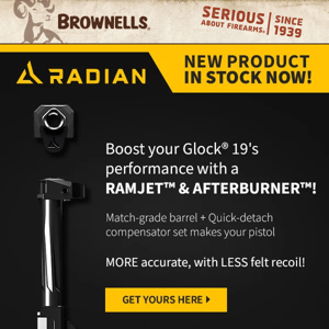 Back in stock: Radian Ramjet & Afterburner