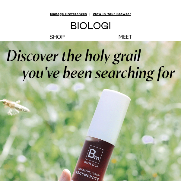 Experience the power of our holy grail serum