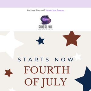 July 4th Sale On Now!