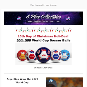 50% OFF World Cup Soccer Balls! ⚽🌟