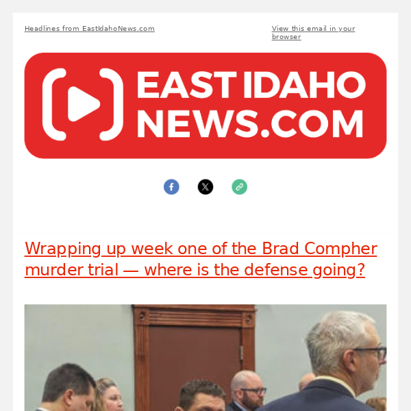 Wrapping up week one of the Brad Compher murder trial — where is the defense going? -- Pocatello news from EastIdahoNews.com