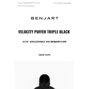 Velocity Puffer Triple Black - £175 - Benjart.com