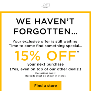 Don’t miss out – your exclusive offer expires soon!