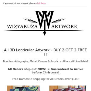 Guaranteed Christmas Delivery ... New 3D, Bundles, Metal, Autographed ... || Wizyakuza.com