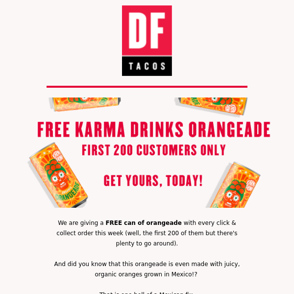 Free Drink when you Click & Collect...
